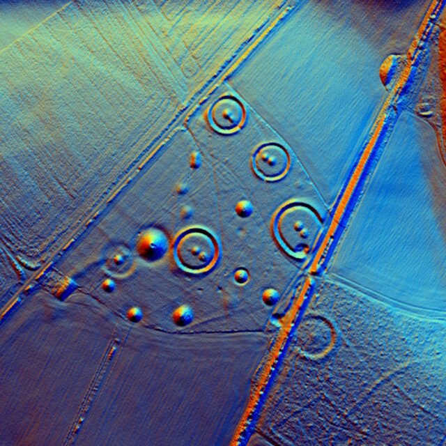 LiDAR image of Oakley Down, part of the Chase & Chalke Champions of the Past project.