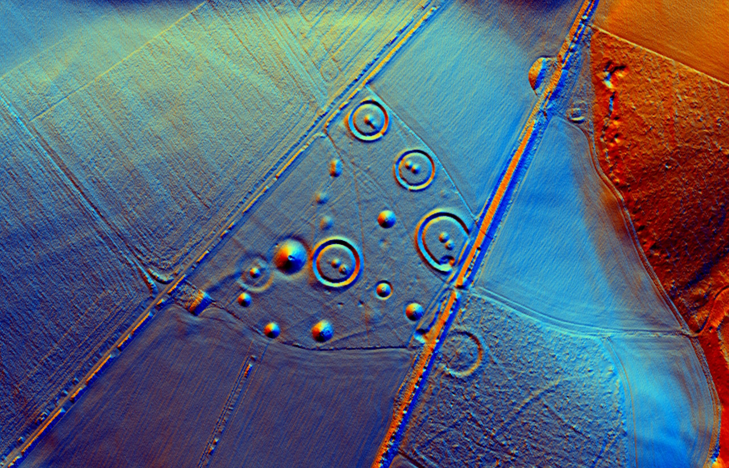 LiDAR image of Oakley Down, part of the Chase & Chalke Champions of the Past project.