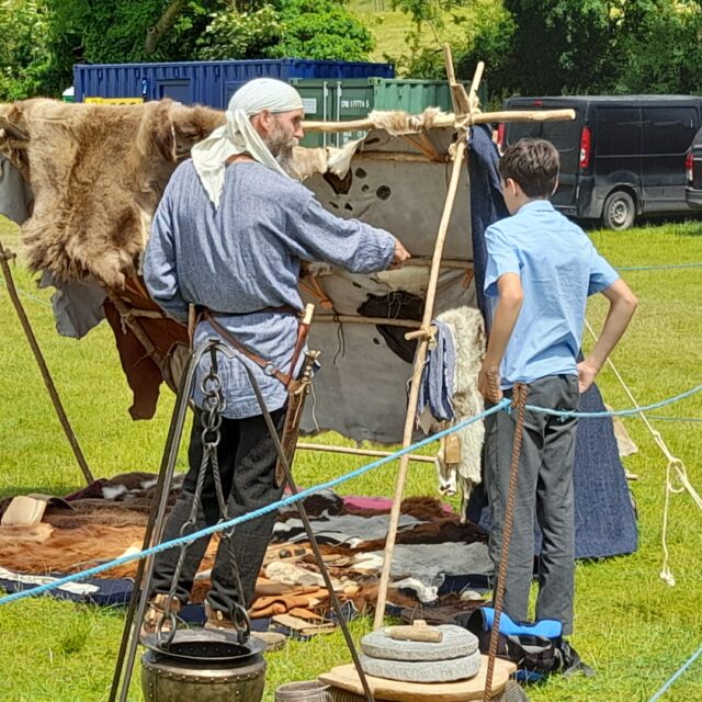Chalke Valley History Festival 2022, Iron Age Experience, part of Chase & Chalke Roman Rally project